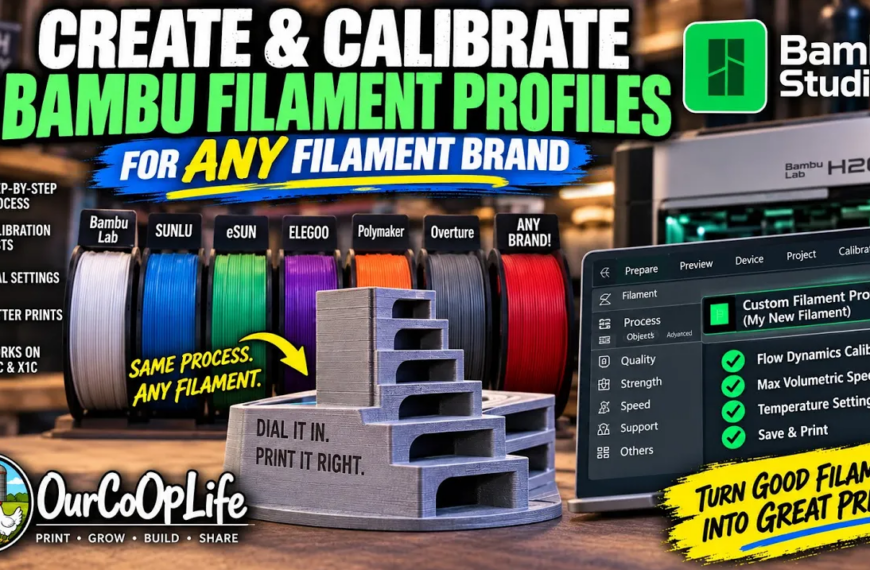 How to Create & Calibrate a Bambu Filament Profile for ANY Filament